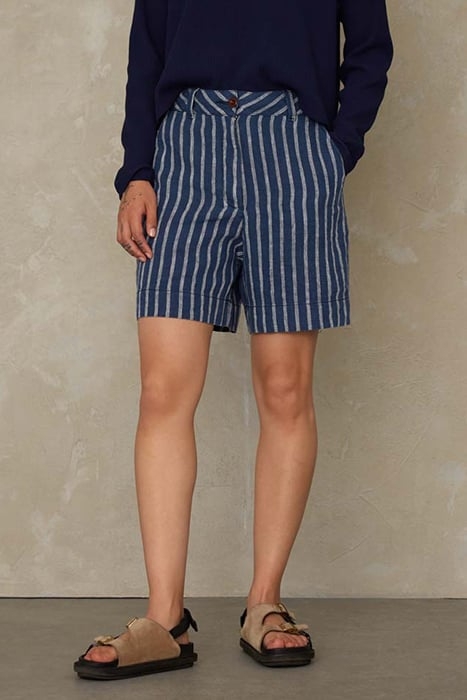 BANGJA LINEN NAVY STRIPE 1