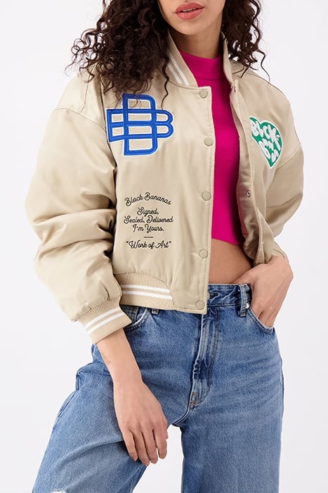 MONOGRAM BOMBER JACKET SAND 1
