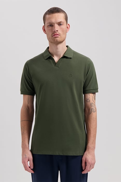 DS_BOWIE V-NECK POLO DARK ARMY 1
