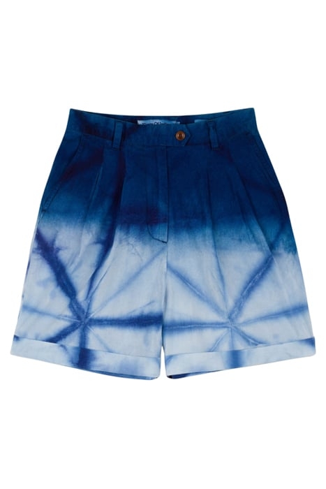 MARISOL SHORT SHIBORI OMBRE NATURAL INDIGO 4