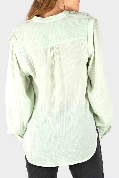 BLOUSE WOVEN LONG SLEEVES SEA FOAM 2
