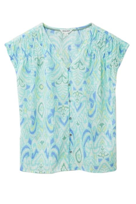 RAE COTTON VEST IVORY PRINTED 4