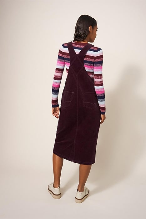 EMMIE  CORD MIDI PINNY DARK PLUM 2