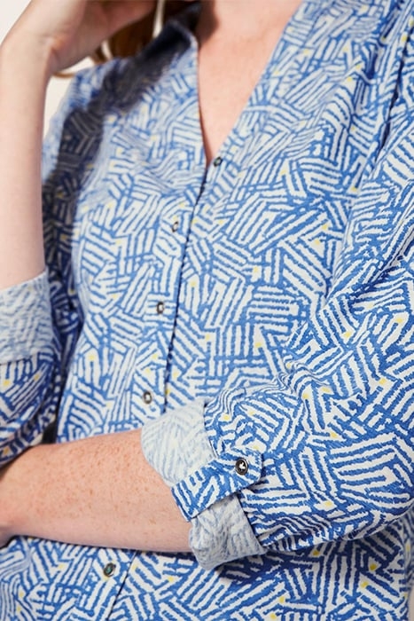 ANNIE JERSEY SHIRT BLUE PRINTED 4