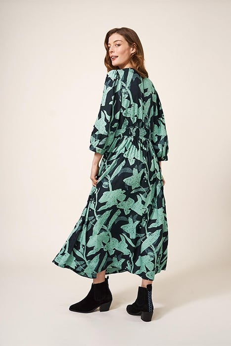 LUCY ECO VERO MINI DRESS GREEN 2