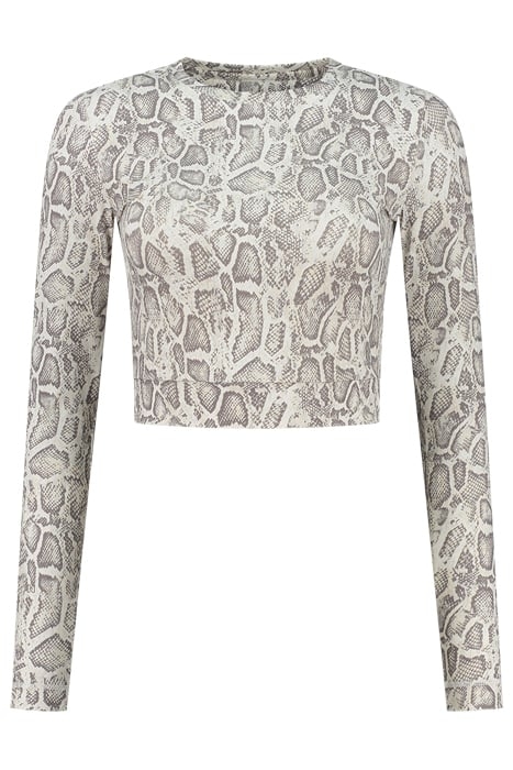 SNAKE SPORT CROPPED TOP CREAM 1