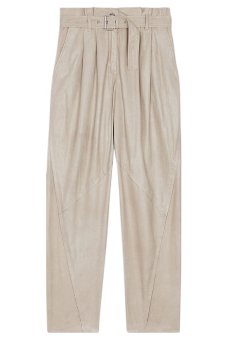 SIRANA LEATHER PANT IN BEIGE 3