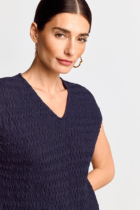 CRINKLED SHIRT MIDNIGHT BLUE 4