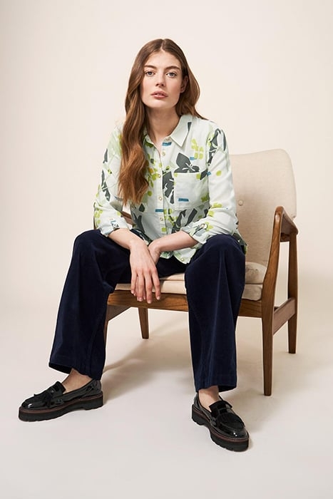 SOPHIE  COTTON SHIRT IVORY PRINTED 3