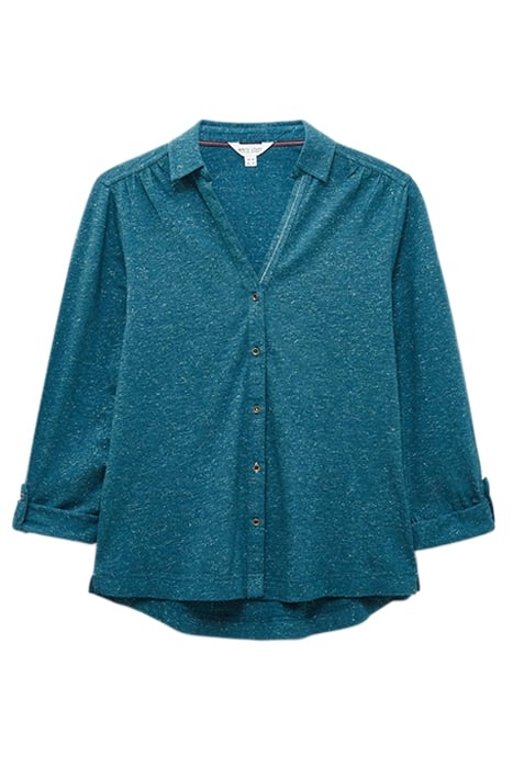 ANNIE SPARKLE JERSEY SHIRT DARK TEAL 2