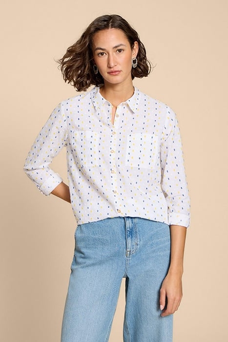 SOPHIE  COTTON SHIRT IVORY 1