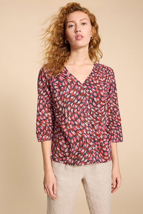RAE  COTTON TOP PINK PRINTED 1