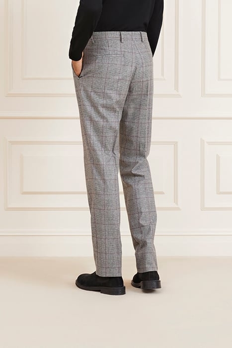 ROGER CLASSIC CHINO FIT BLACK/WHITE/RED TAILORED PANT 2