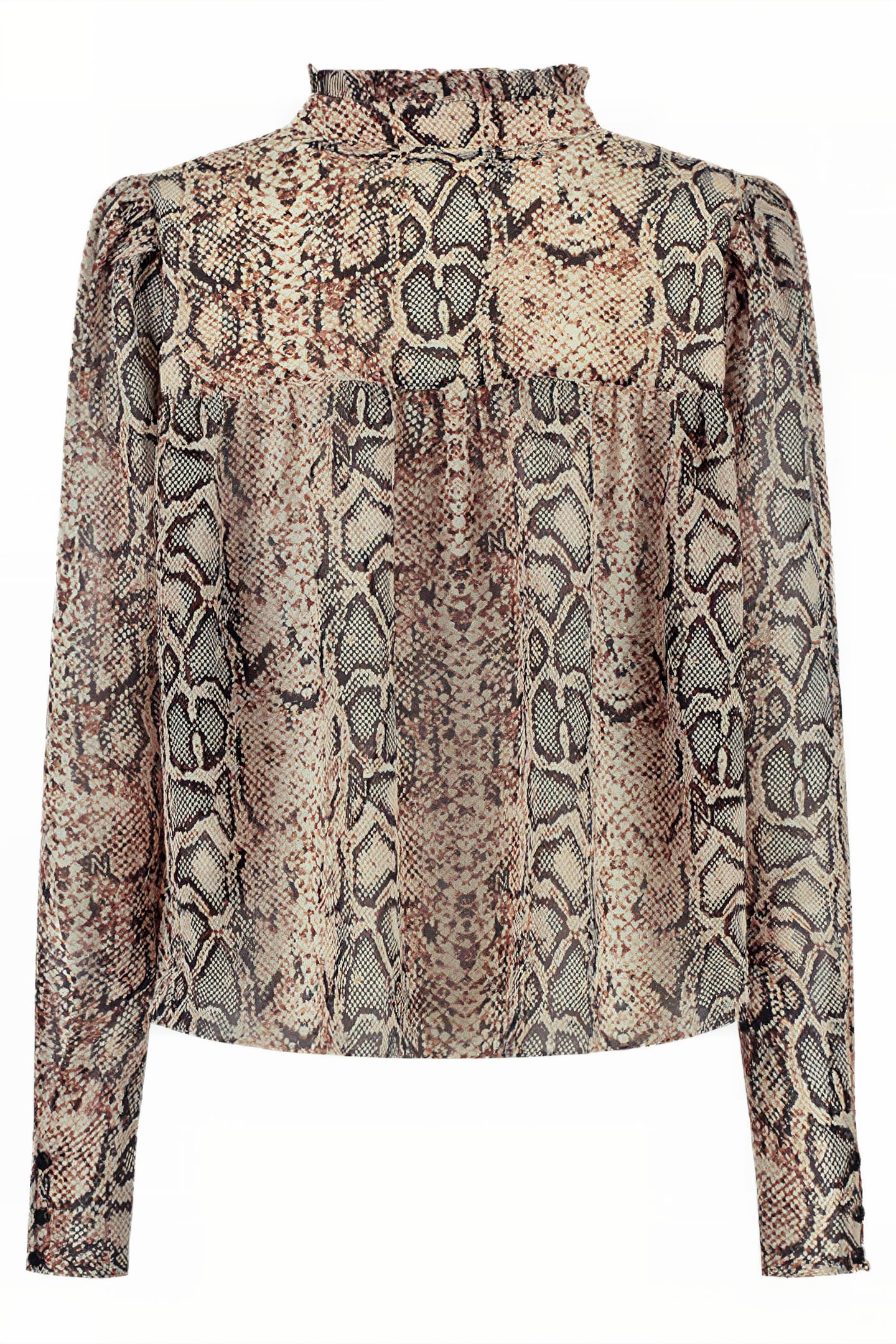 RISKA BLOUSE BLACK/TAUPE/GREY 2