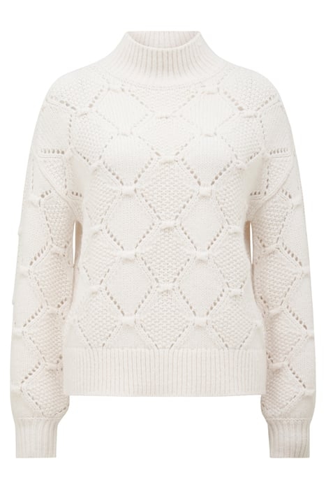 VERITY BOBBLE STITCH KNIT JUMPER PORCELAIN 4
