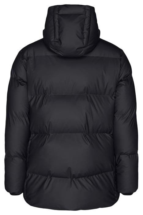 UNISEX HOODED PUFFER COAT BLACK 6