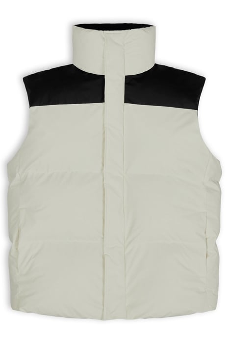 UNISEX BOXY PUFFER VEST PRE BLACK-FOSSIL 3