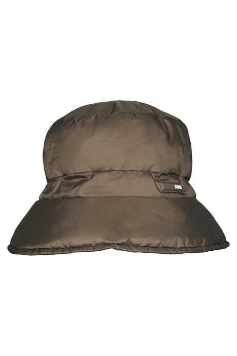 UNISEX PADDED NYLON BUCKET HAT WOOD 1
