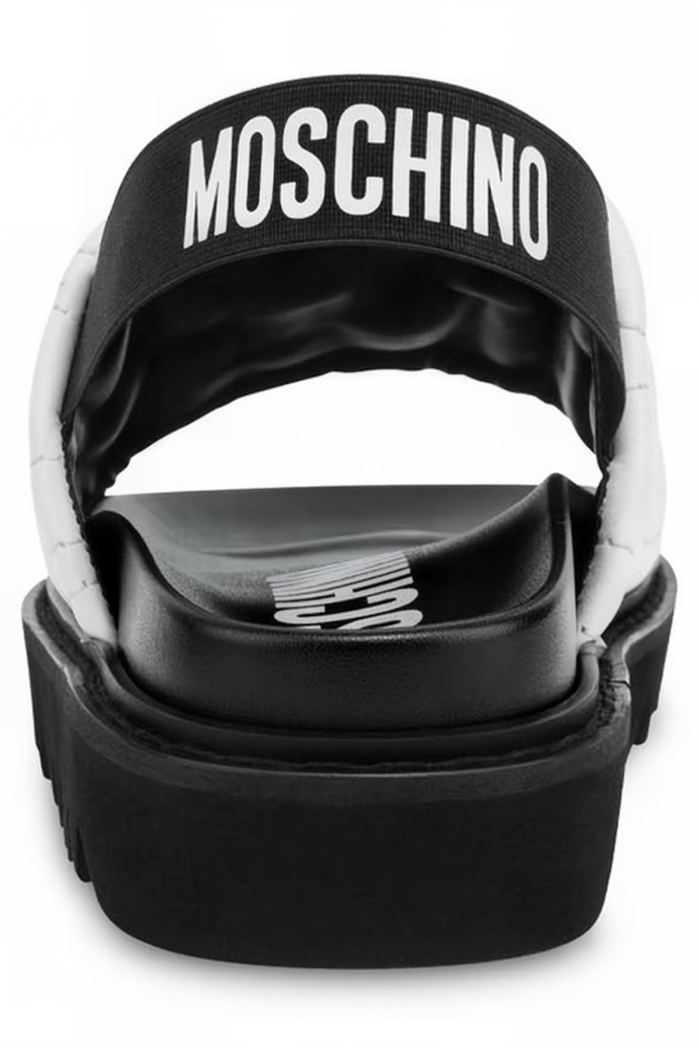 QUILTED NAPPA SANDALS WHITE 3