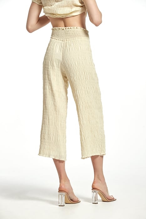 RUBBER STRYPES VOILE BRUNO TROUSERS BEIGE 4