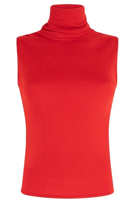 DALINA KNITTED PULL S/L BRIGHT RED 2