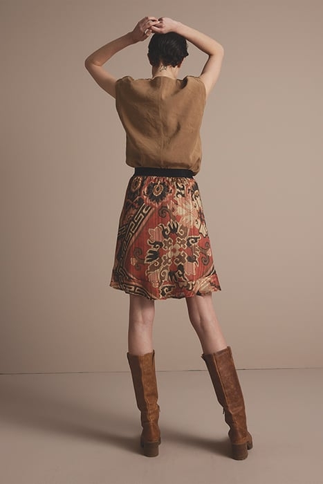 SKIRT PATCHWORK ROUGE 2