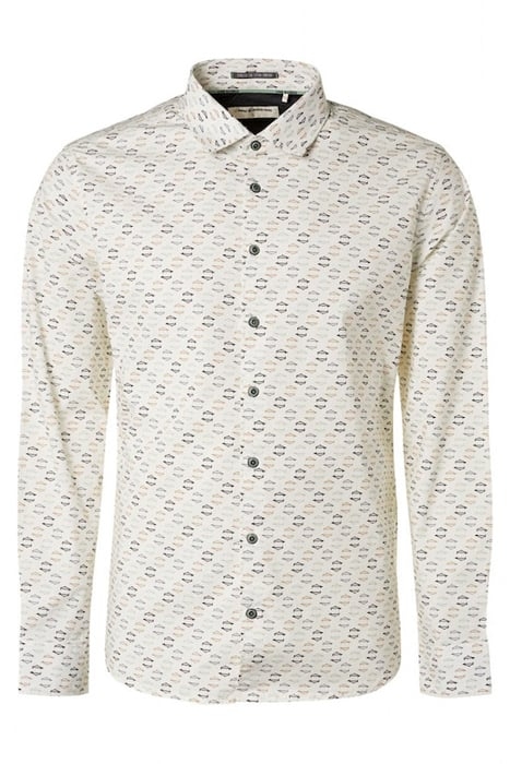 SHIRT STRETCH ALLOVER PRINTED LIGHT SEAGREEN 4