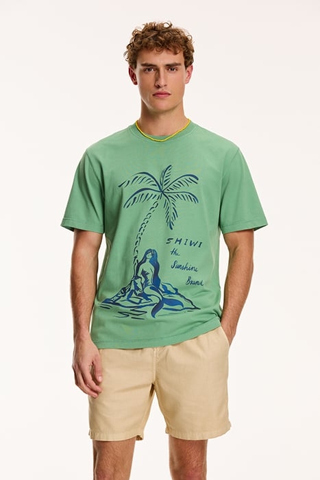 MEN MERMAID T-SHIRT SAGE GREEN 1