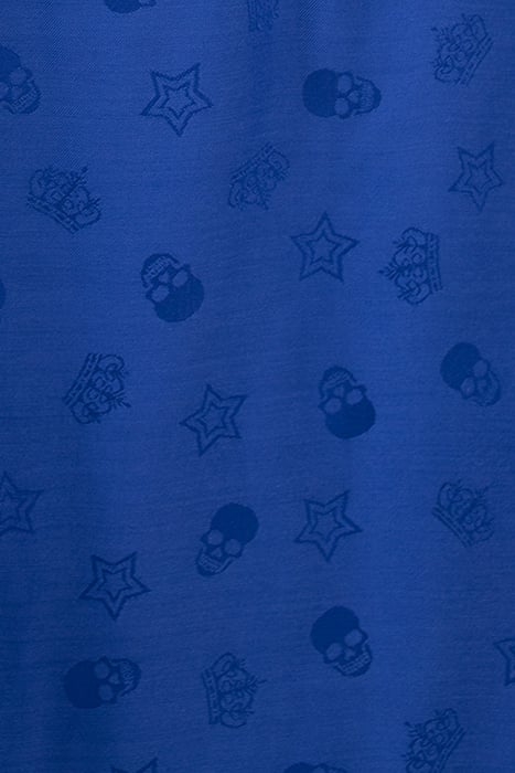 BLUE LINGERIE-STYLE TOP WITH SKULL MOTIF 7