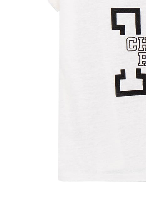 ECRU LINEN KNIT SLOGAN T-SHIRT 7