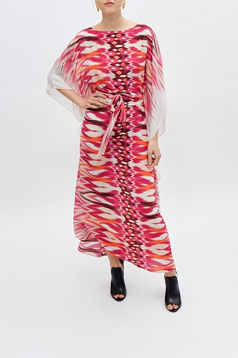 IKKS X GIGEEZ FUCHSIA ETHNIC MOTIF LONG DRESS 1