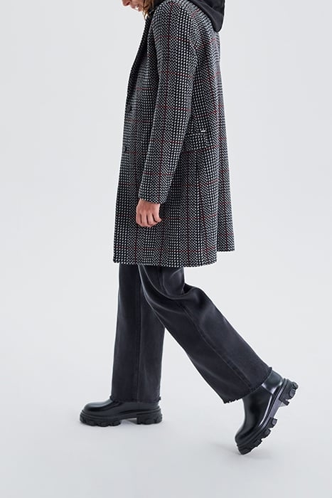 BLACK LOOSE HOUNDSTOOTH COAT 6