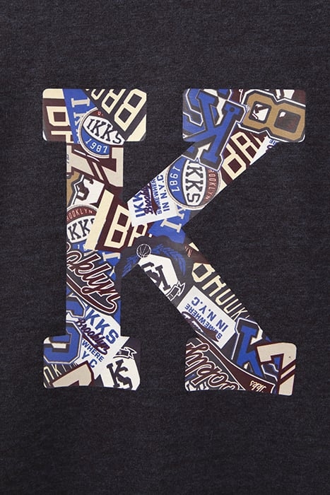 BOYS’ NAVY MARL XL LETTER K-BADGES T-SHIRT 5