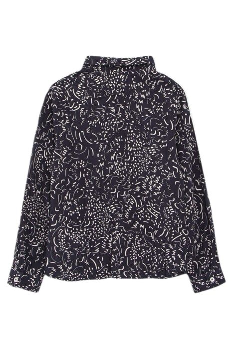 BOYS’ NAVY GRAFFITI PRINT LENZING™ ECOVERO™ SHIRT 2