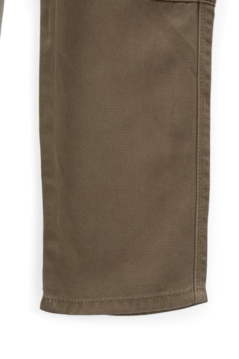 GIRLS’ KHAKI CARPENTER-STYLE LYOCELL® FLARED TROUSERS 6