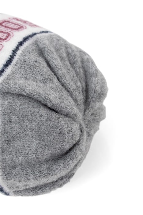 BOYS’ GREY SLOGAN JACQUARD KNIT BEANIE 4