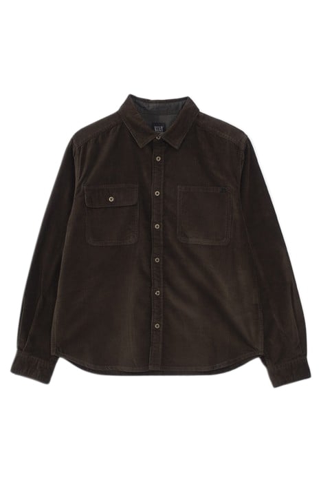 BOYS’ KHAKI NEEDLECORD SHIRT 1