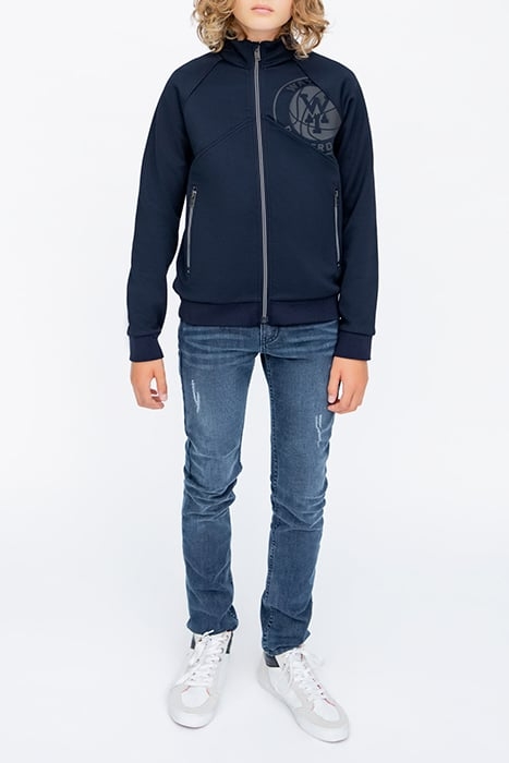 BOYS’ NAVY TEXTURED TECHFLEECE CARDIGAN 2