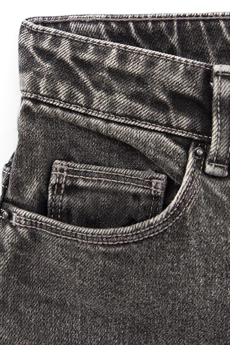 GIRLS’ GREY 7/8 MOM JEANS 6