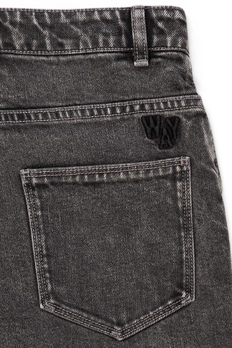 GIRLS’ GREY 7/8 MOM JEANS 8