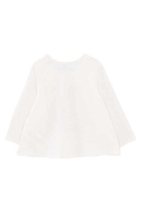 BABY GIRLS’ ECRU CAT-GANGSTER ORGANIC COTTON T-SHIRT 2