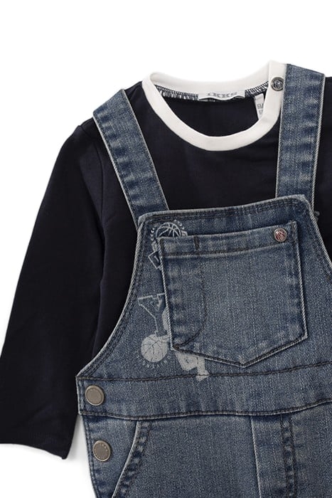 BABY BOYS’ DENIM DUNGAREES & T-SHIRT OUTFIT 5