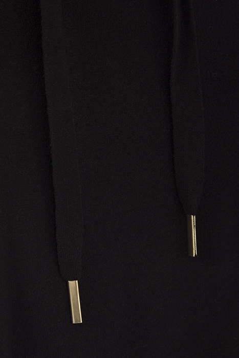 BLACK LUREX KNIT HOODED SWEATER 8