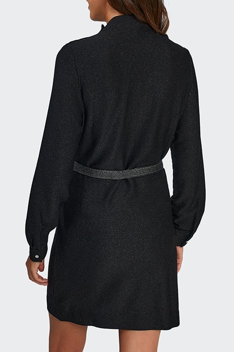 BLACK SHINY KNIT DRESS 2