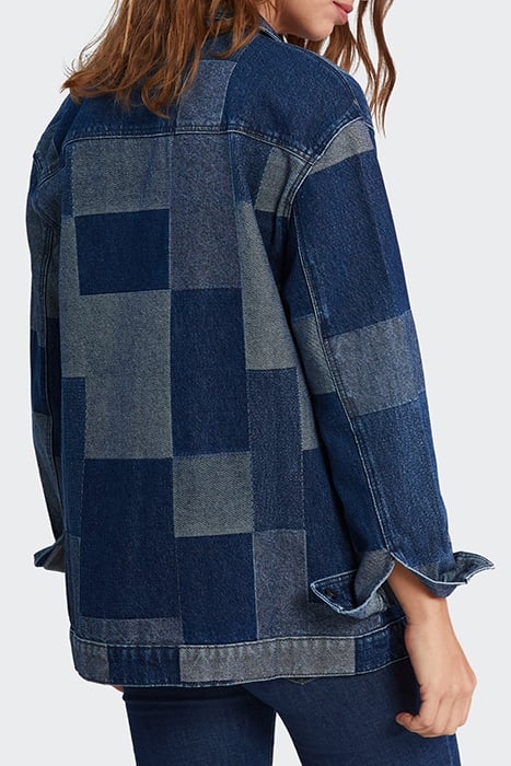 BLUE DENIM PATCHWORK-STYLE JACKET 2