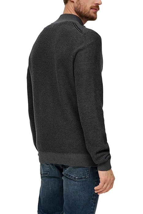 S.OLIVER PULLOVER GREY/BLACK 2