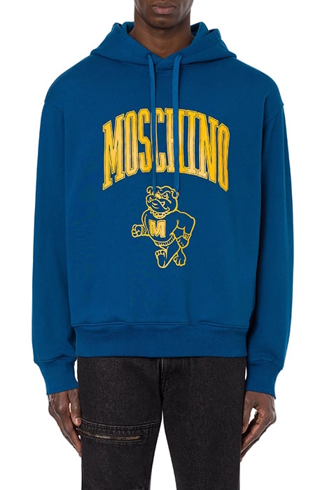 MOSCHINO VARSITY HOODIE BLUE 1