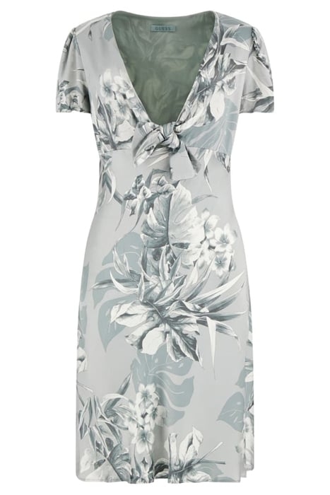 GUESS ECO SS LINDA BOWED SATIN DUSTY FERN JUNGLE PR 1