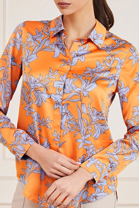 THE ICON BLOUSE PRIN SUNBURST ORANGE 5