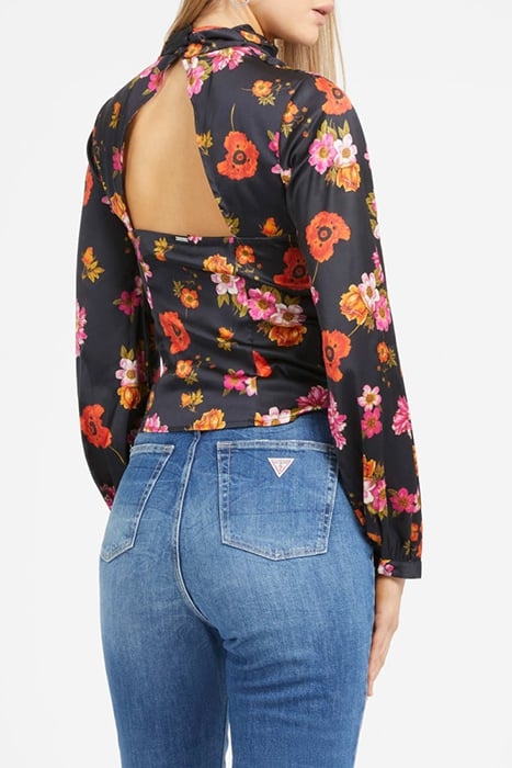 LS GUDULE TOP FLORAL BLACK GROUND 2